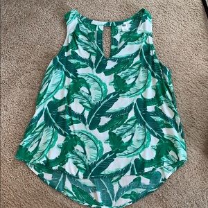 Old Navy palm leaf tank
